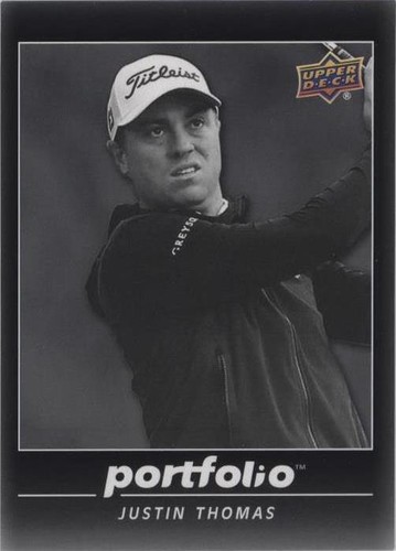 Justin Thomas Signed 2024 Upper Deck Golf Card #76 Auto