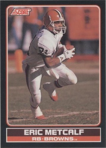 1990 Score Eric Metcalf #12