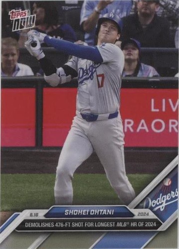 2024 Topps Now SHOHEI OHTANI 1B Game Used Base Relic Black