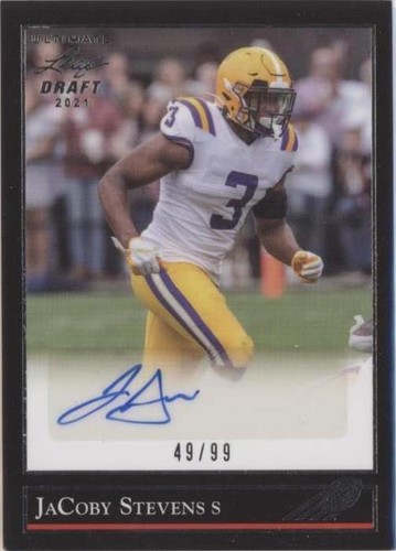 2021 Leaf Ultimate Draft JaCoby Stevens #BG-JS1