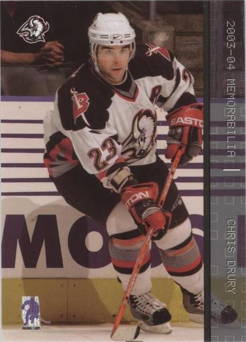 2003-04 In the Game Be A Player Memorabilia - Chris Drury #16