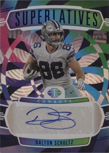 Dalton Schultz 2023 2 Card Lot Absolute Patch 79/399