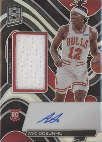 Ayo Dosunmu 2021-22 Panini Spectra Mojo RC Rookie Auto Autograph