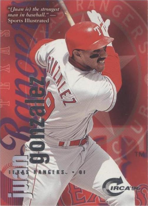 1996 Skybox Circa - Juan González #86