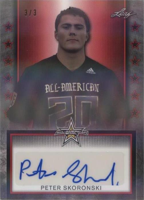 2020 Leaf Metal U.S. Army All-American Bowl Peter Skoronski #ATA-PS1