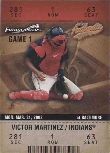 2003 Fleer Authentix - Victor Martinez #109