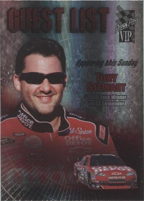 2009 Press Pass VIP - Tony Stewart #GL 4