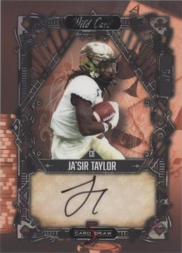 2022 Wild Card 5 Card Draw Ja'Sir Taylor #5CDV-17