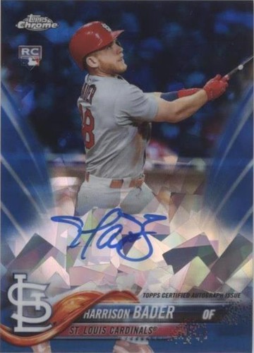 2018 Topps Chrome Sapphire Edition - Harrison Bader #AC-HB