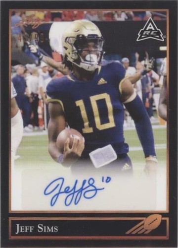 2021 Leaf Memories Jeff Sims #BG-JS1