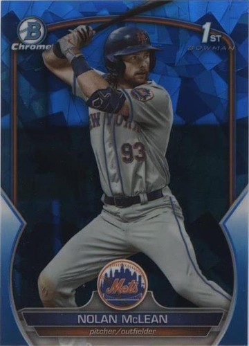 2023 Bowman Chrome Draft Sapphire Edition - Nolan Mclean #BDC-96