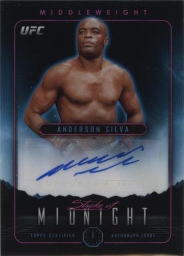 2024 Topps Midnight UFC - Anderson Silva #SMA-ANS