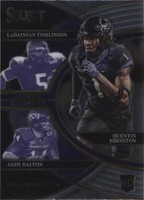 2023 Panini Select Draft Picks Andy Dalton LaDainian Tomlinson Quentin Johnston #SC-TC