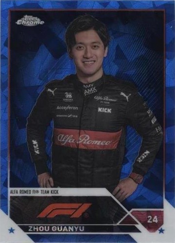 2023 Topps Chrome Sapphire Edition Formula 1 - Zhou Guanyu #58