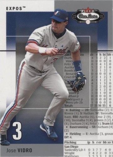 2003 Fleer Box Score - Jose Vidro #72