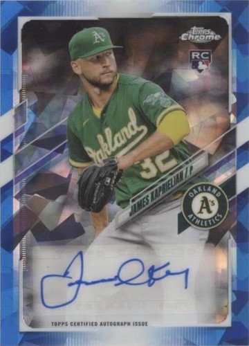 2021 Topps Chrome Update Series Sapphire Edition - James Kaprielian #RA-JKR
