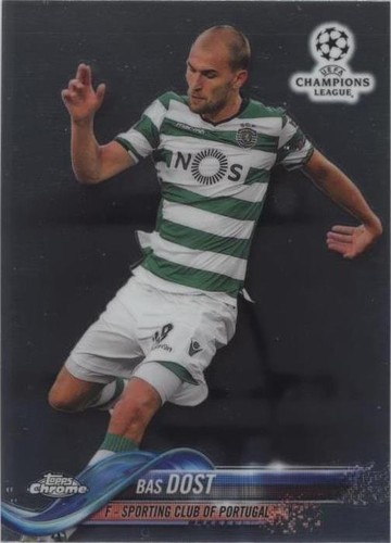 2017-18 Topps Chrome UCL Bas Dost #77