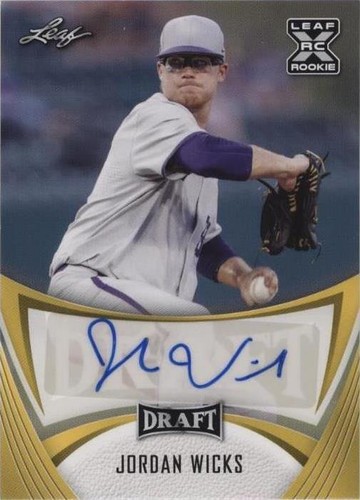 2021 Leaf Draft - Jordan Wicks #BA-JW2