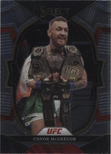 Conor McGregor 2023 Panini Select UFC Red and Blue Prizm