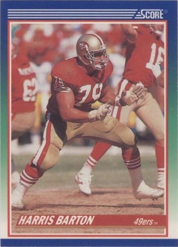 1990 Score Harris Barton #395