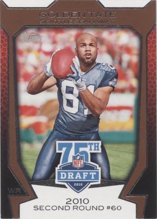 2010 Topps Golden Tate #75DA-34
