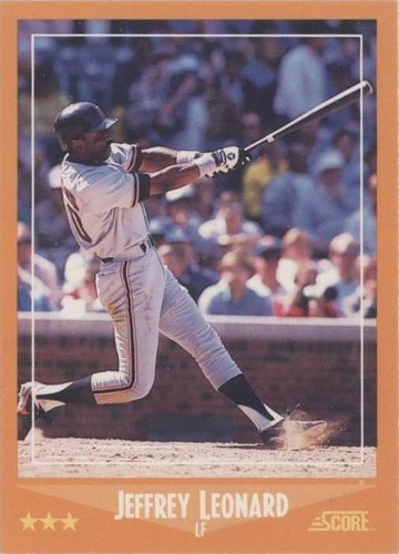1988 Score - Jeffrey Leonard #580