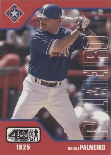 2002 Upper Deck 40 Man Rafael Palmeiro Looming Large Jersey