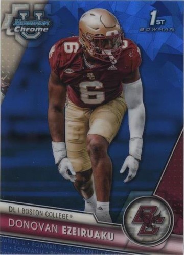 2023 Bowman University Chrome Sapphire Edition Donovan Ezeiruaku #71