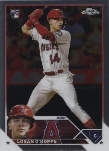 2023 Topps Chrome Update Logan O'Hoppe #US93 RC Debut | eBay