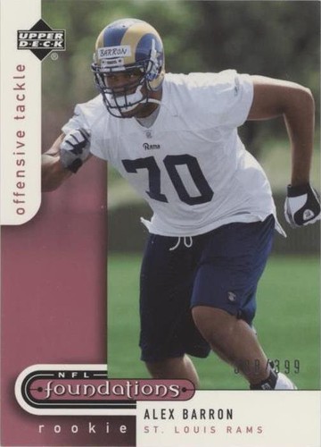 2005 Upper Deck NFL Foundations Alex Barron #180