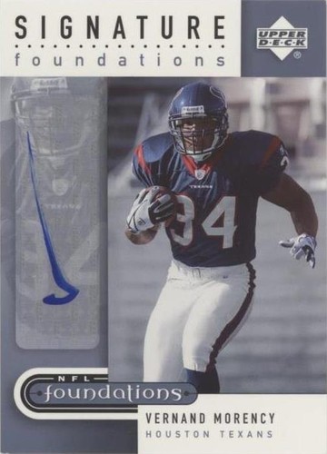 2005 Upper Deck NFL Foundations Vernand Morency #SF-VM