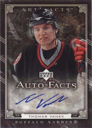2006-07 Upper Deck Artifacts - Thomas Vanek #AF-TV