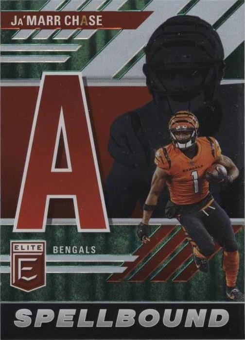 2023 Panini Donruss Elite - Spellbound Green #SB-JC3 Ja'Marr Chase