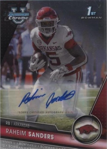 2023 Bowman University Chrome Raheim Sanders #24