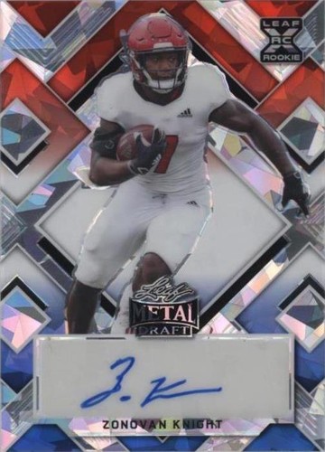 2022 Leaf Metal Draft Zonovan Knight #BA-ZK1