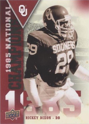 2011 Upper Deck University of Oklahoma Rickey Dixon #NC-RD