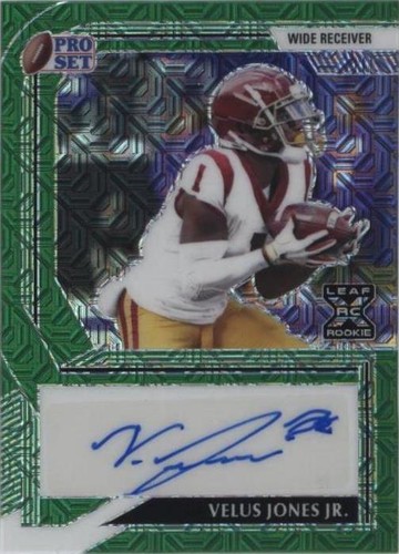 2022 Leaf Pro Set Metal Velus Jones Jr. #PA-VJJ