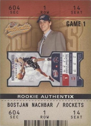 2002-03 Fleer Authentix - Bostjan Nachbar #115