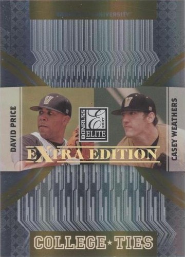 2007 Donruss Elite Extra Edition - Casey Weathers David Price #CT-4