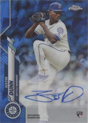 2020 Topps Chrome Update Series Sapphire Edition - Justin Dunn #RA-JD