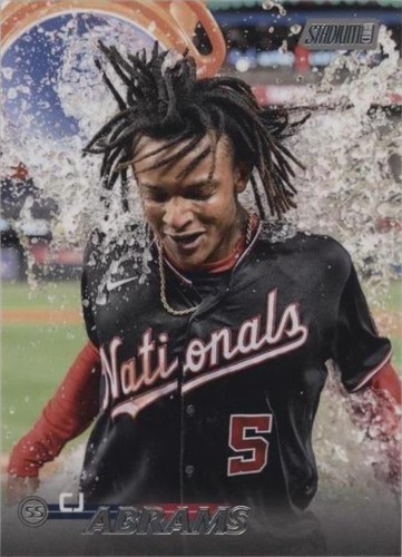 2024 Stadium Club CJ Abrams Pink Foil #222 Card | eBay