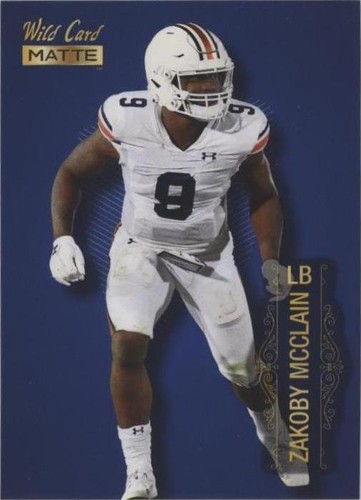 2022 Wild Card MATTE Zakoby McClain #MB-130