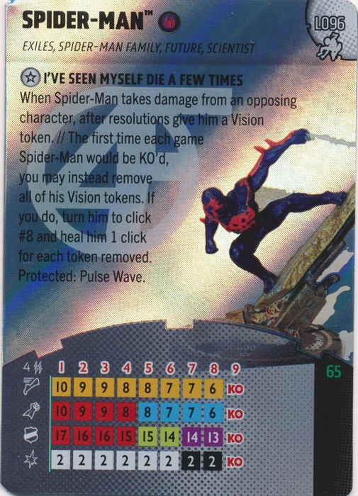 Marvel Heroclix Spiderman Beyond Amazing Legacy Card : Spider-Man - L096