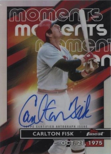 2023 Topps Finest - Carlton Fisk #FMA-CF