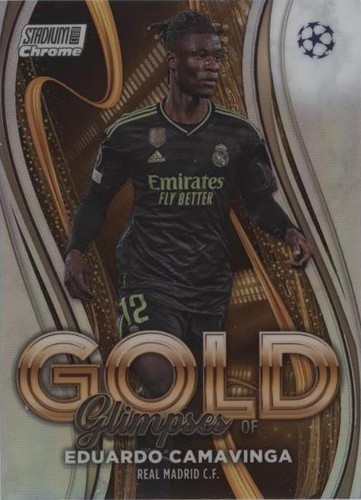 2022-23 Topps Stadium Club Chrome UEFA Club Competitions Eduardo Camavinga #GG-EC