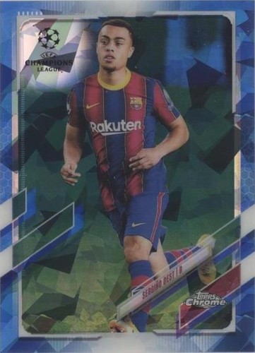 2020-21 Topps Chrome UCL Sapphire Edition Sergino Dest #8
