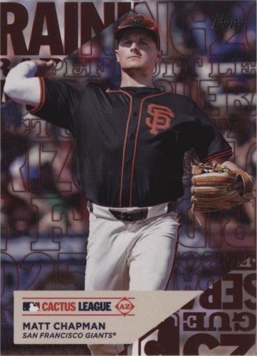 topps メモリアルカード　16/25 2025 Topps Series 1 TG-25 Matt Chapman Cactus League Giants