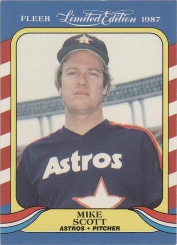 1987 Fleer Limited Edition Baseball Superstars - Mike Scott #38