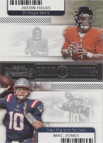 2021 Panini Contenders Justin Fields Mac Jones #RN-JFI