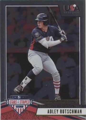 Adley Rutschman 2019 Panini 10シリ auto ADLEY RUTSCHMAN 2019 PANINI STARS & STRIPES 1ST GRADED 10